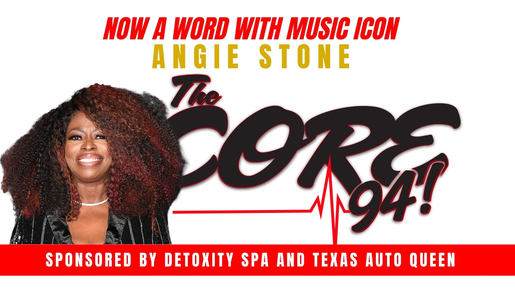 Angie Stone with The Core 94! logo